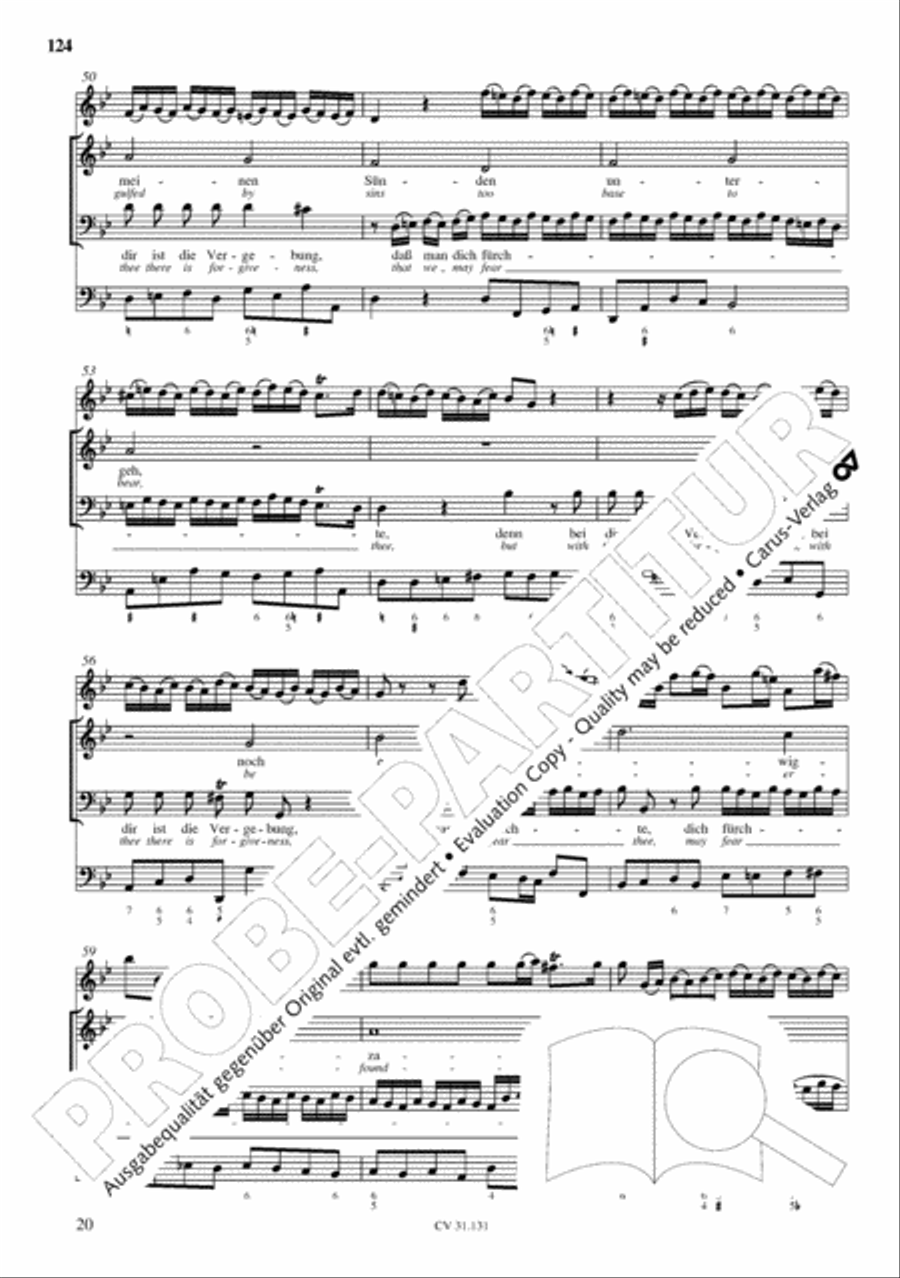 The Complete Sacred Vocal Works (Das geistliche Vokalwerk) Voice scores gallery preview page 125