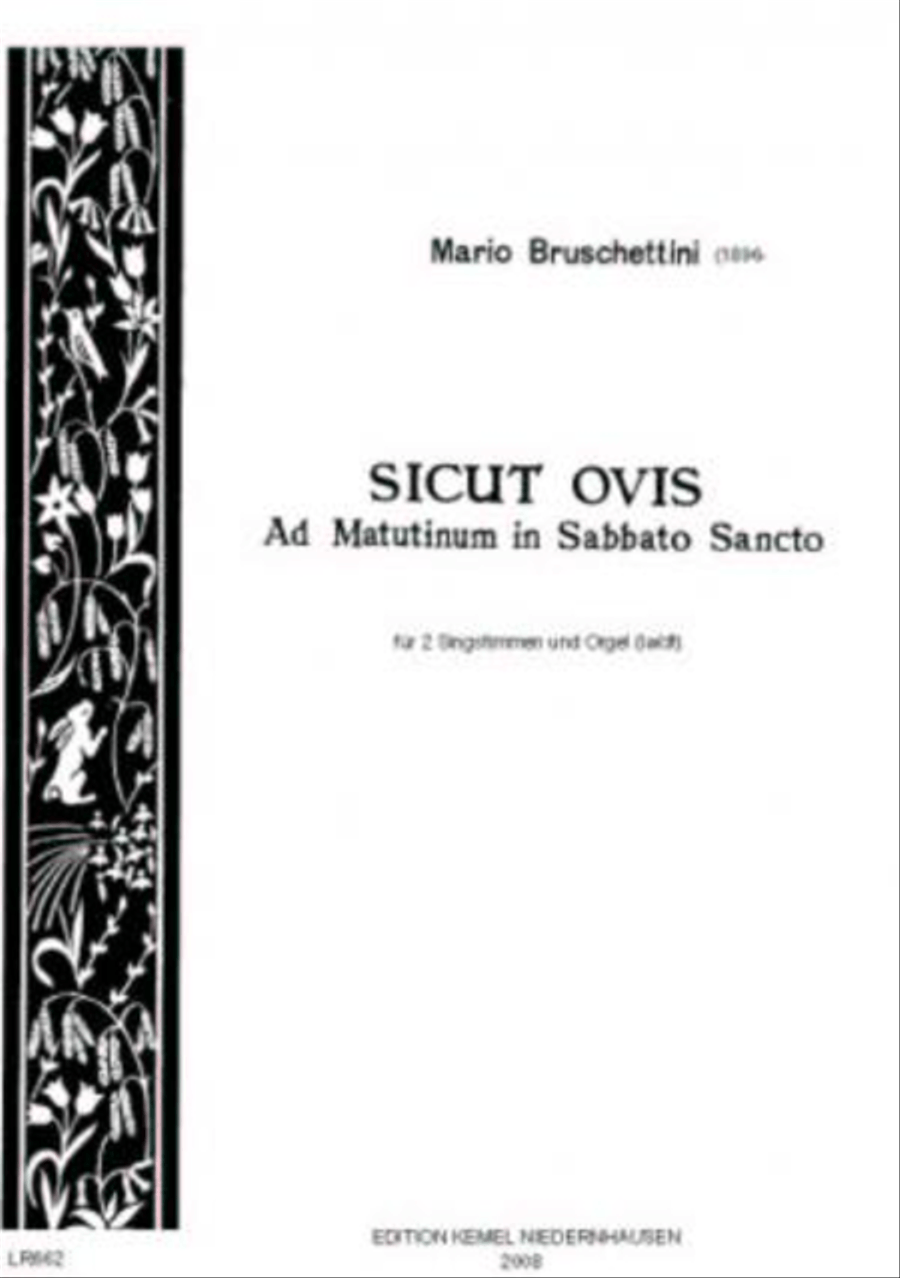 Sicut ovis Organ Accompaniment scores gallery preview page 1