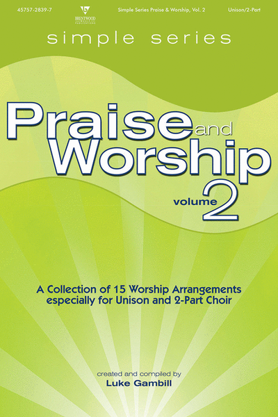 Simple Series Praise & Worship Volume 2 (split-track accompaniment CD) image number null