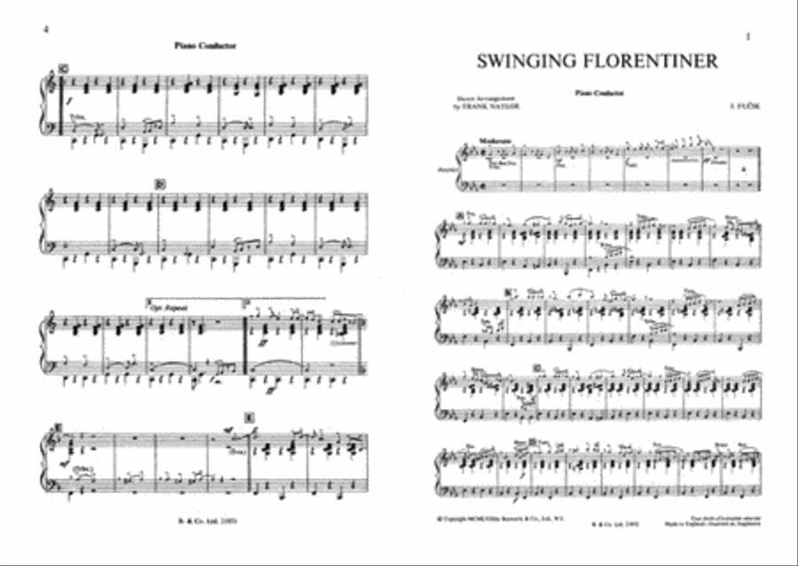 Swinging Florentiner (Naylor) Tobb Bnd School and Community scores gallery preview page 1