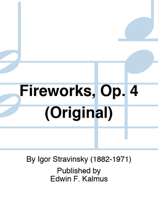 Book cover for Fireworks, Op. 4 (Original)