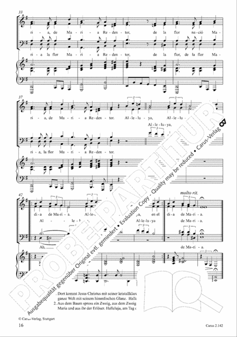 Christmas Carols of the World. Choral collection 4-Part scores gallery preview page 18