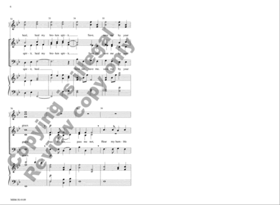 O Gentle Savior 3-Part scores gallery preview page 6