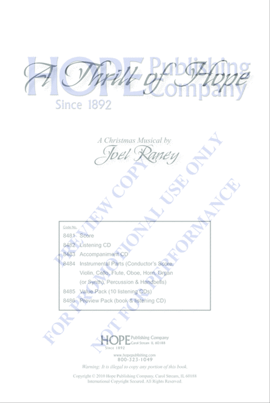 A Thrill of Hope Choir scores gallery preview page 3