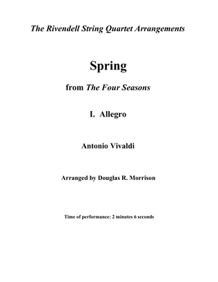 Book cover for Spring (I. Allegro) from The Four Seasons
