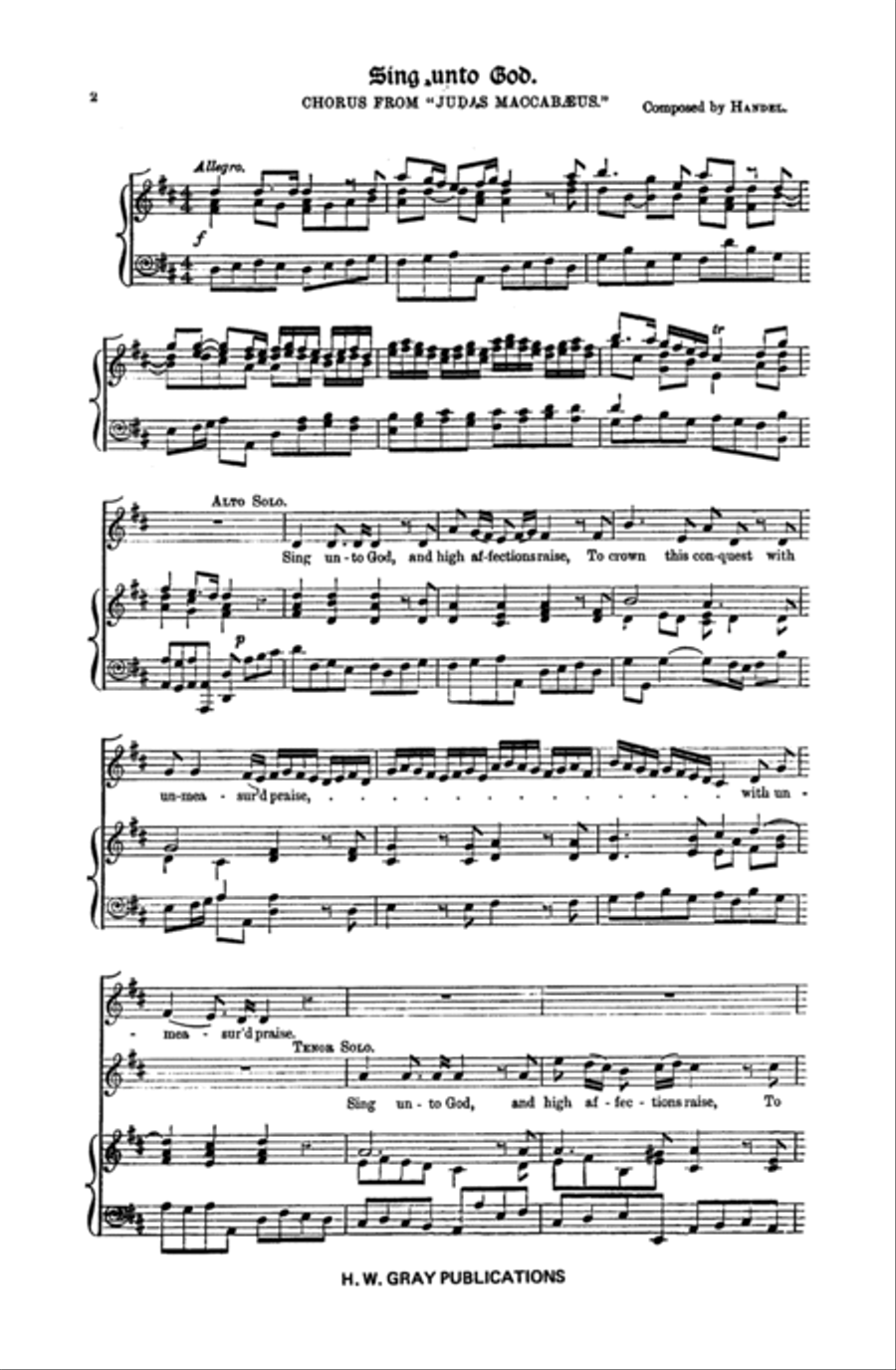 Sing Unto God 4-Part scores gallery preview page 9