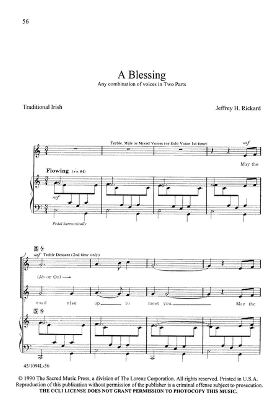 10 Anthems for about 10 Singers Unison Choir scores gallery preview page 56