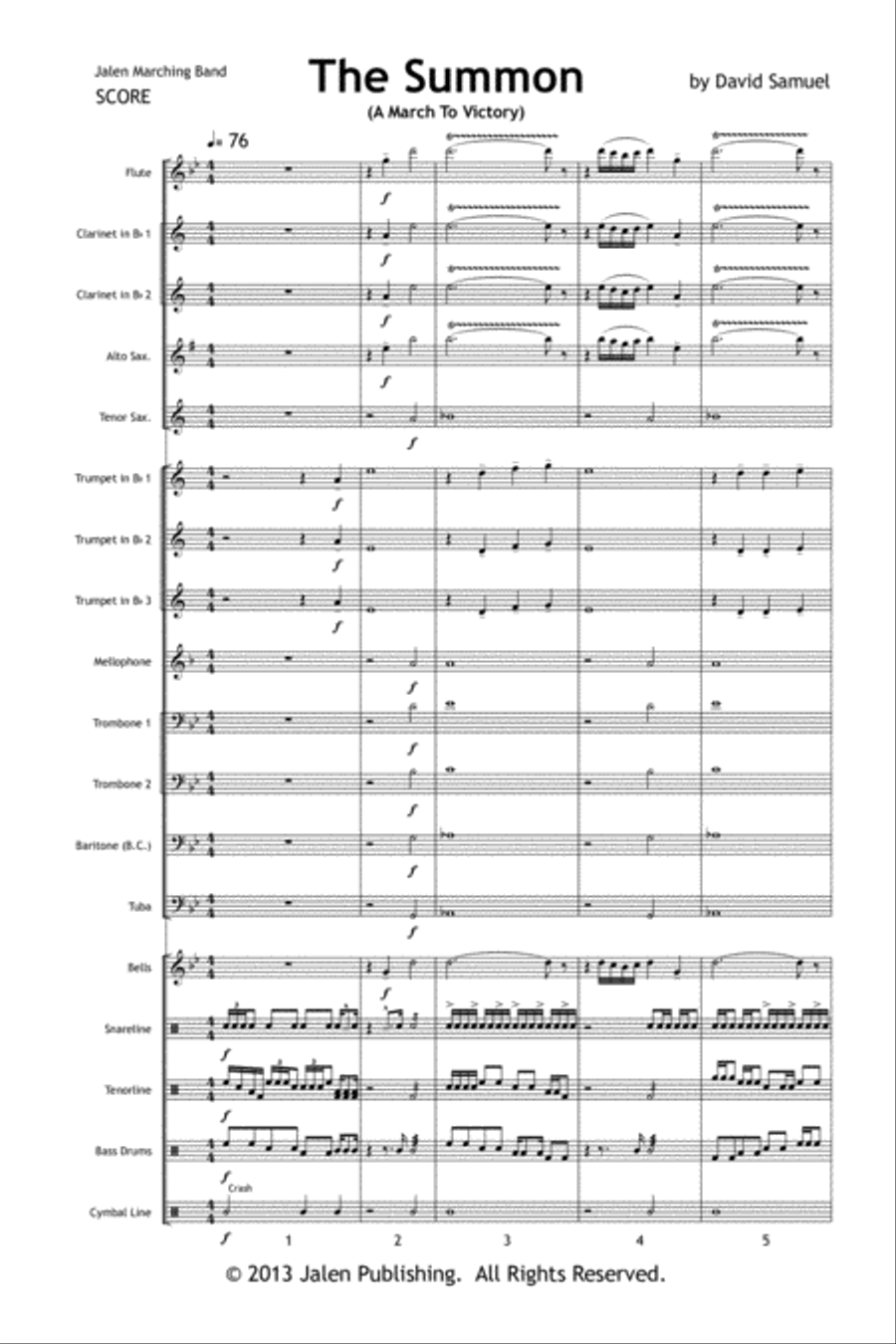 The Summon The Summon Marching Band scores gallery preview page 2