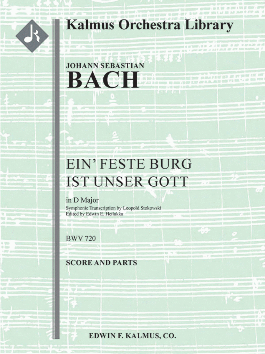 Chorale Prelude: Ein' feste Burg ist unser Gott, BWV 720 Full Orchestra scores gallery preview page 1