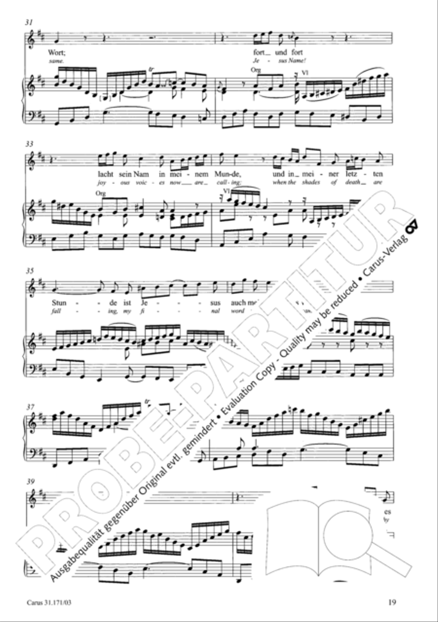 God, as thy name is, so is thy praise (Gott, wie dein Name, so ist auch dein Ruhm) 4-Part scores gallery preview page 20
