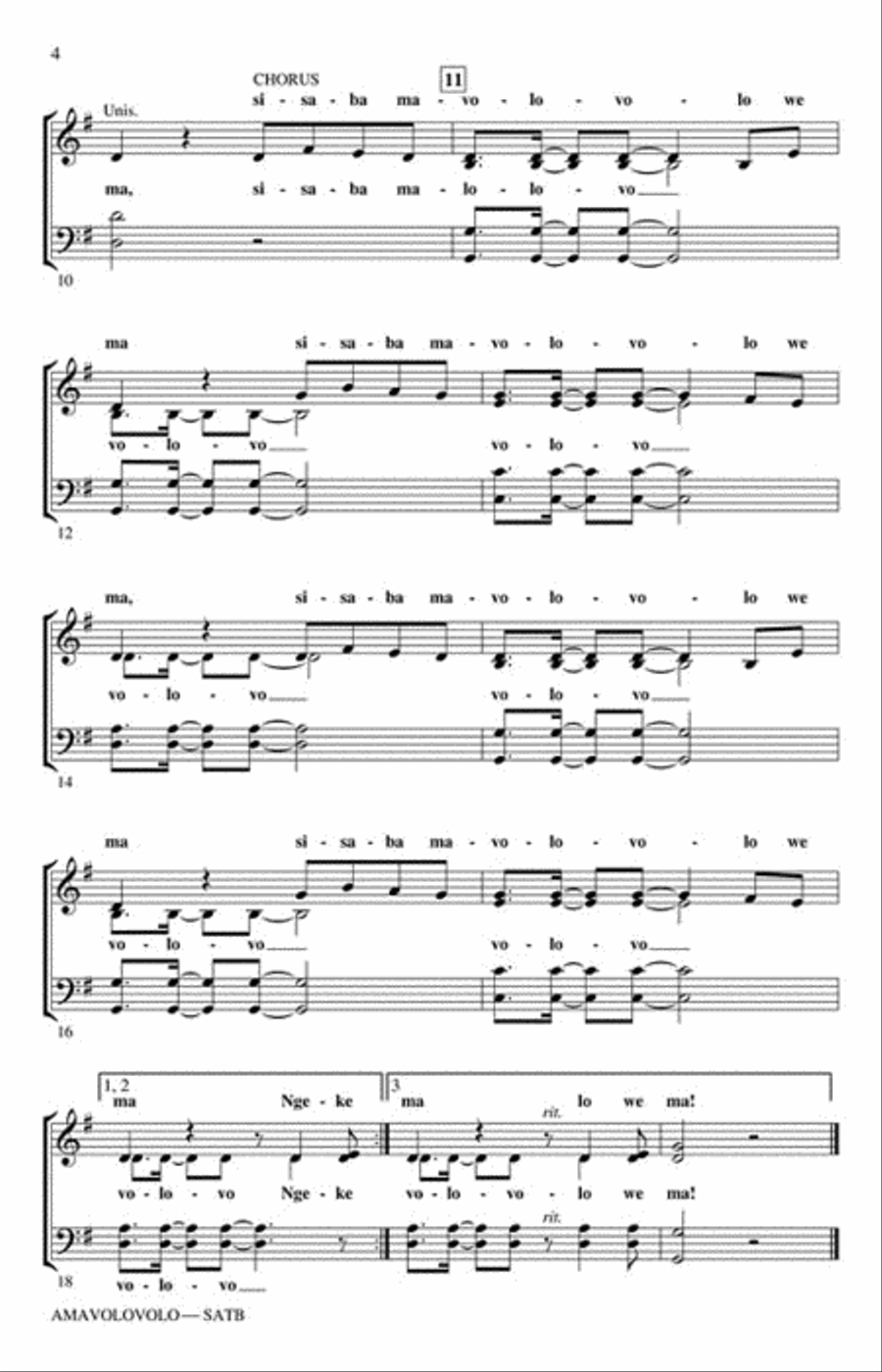 Amavolovolo 4-Part scores gallery preview page 3