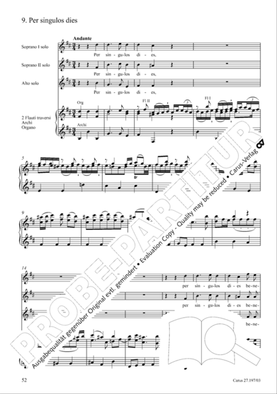 Te Deum in D a due cori SSATB scores gallery preview page 52