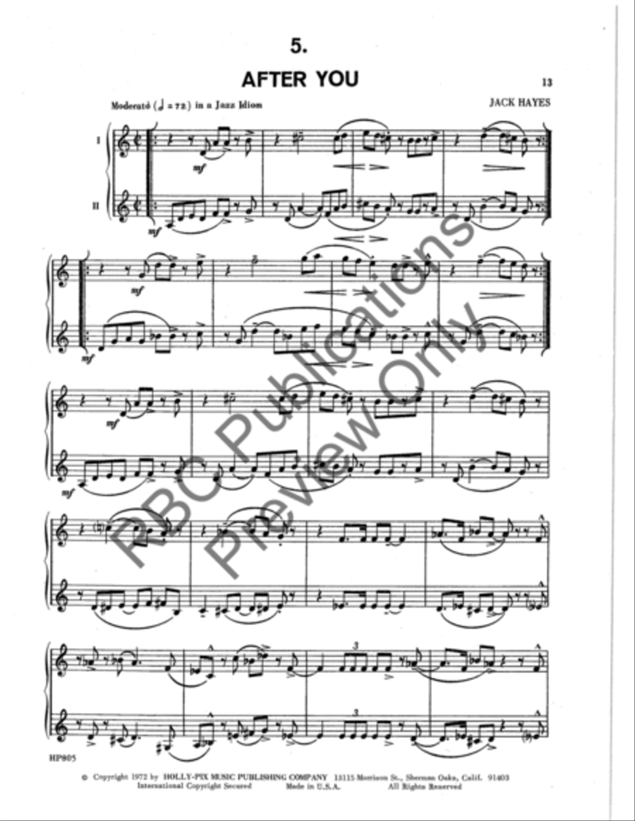 Dozen And One Trumpet Duets Trumpet Duet scores gallery preview page 15