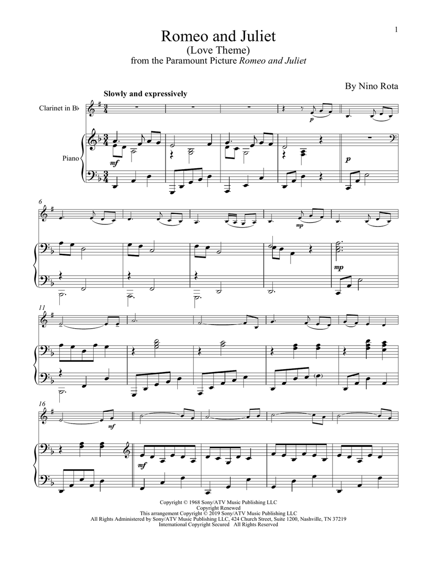 Romeo And Juliet (Love Theme)