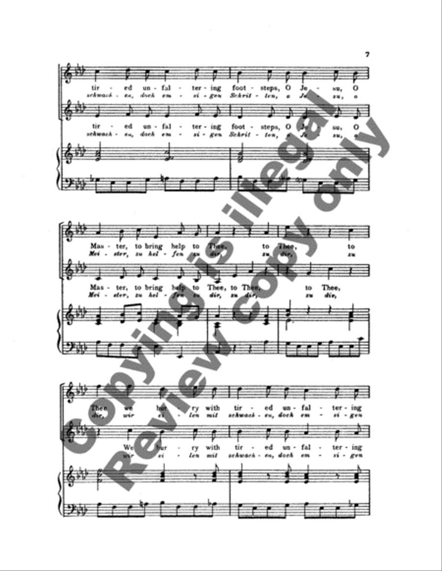 Wir eilen mit schwachen, doch emsigen Schritten (We Hurry with Tired, Unfaltering Footsteps) SA scores gallery preview page 12