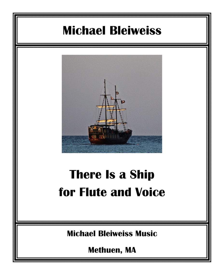 There Is A Ship (The Ocean is Wide) for Flute and Voice Flute scores gallery preview page 1