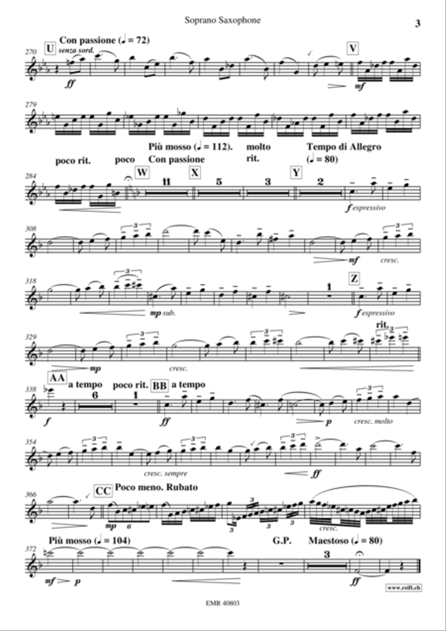 Concert Poeme Concert Poeme Soprano Saxophone scores gallery preview page 4