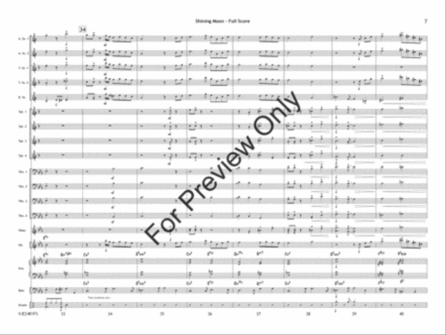 Shining Moon Jazz Ensemble scores gallery preview page 8