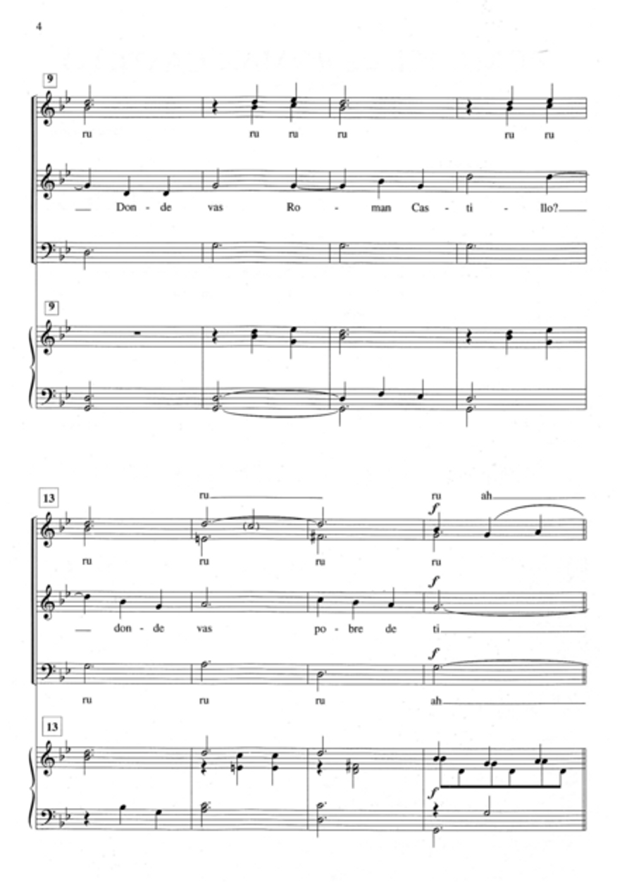 Romance de Roman Castillo 4-Part scores gallery preview page 7