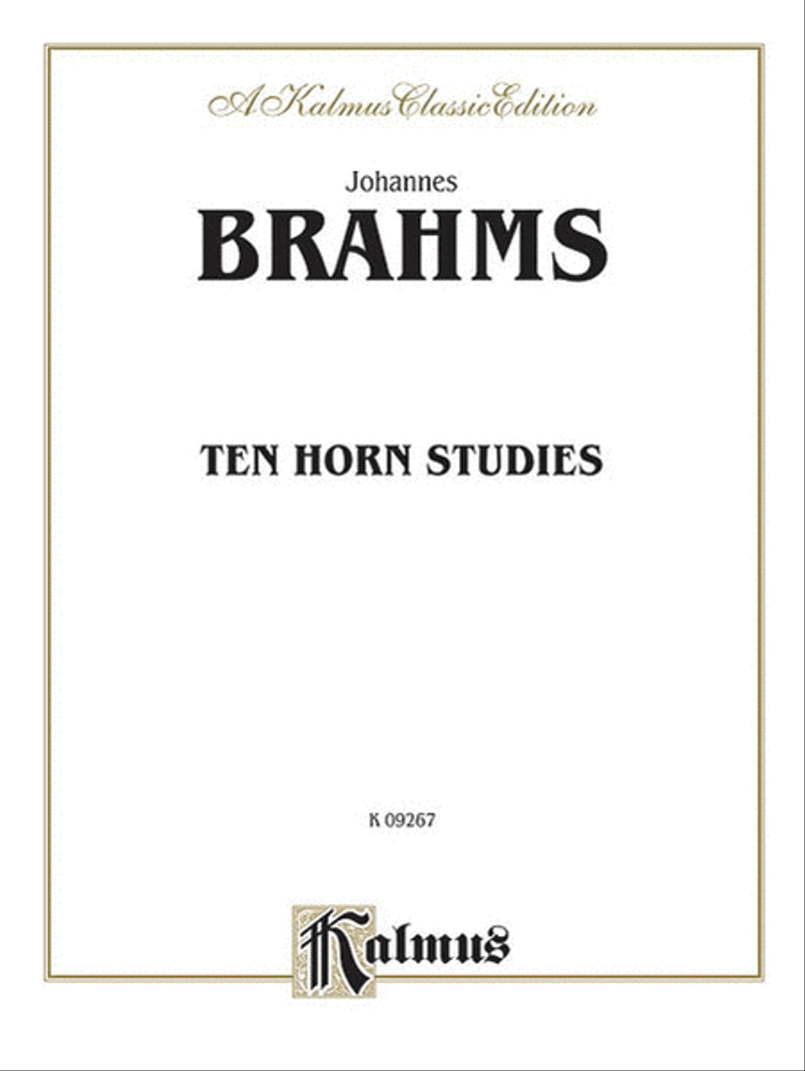 Ten Horn Studies, Op. posth Horn scores gallery preview page 1