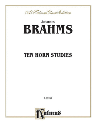 Book cover for Ten Horn Studies, Op. posth