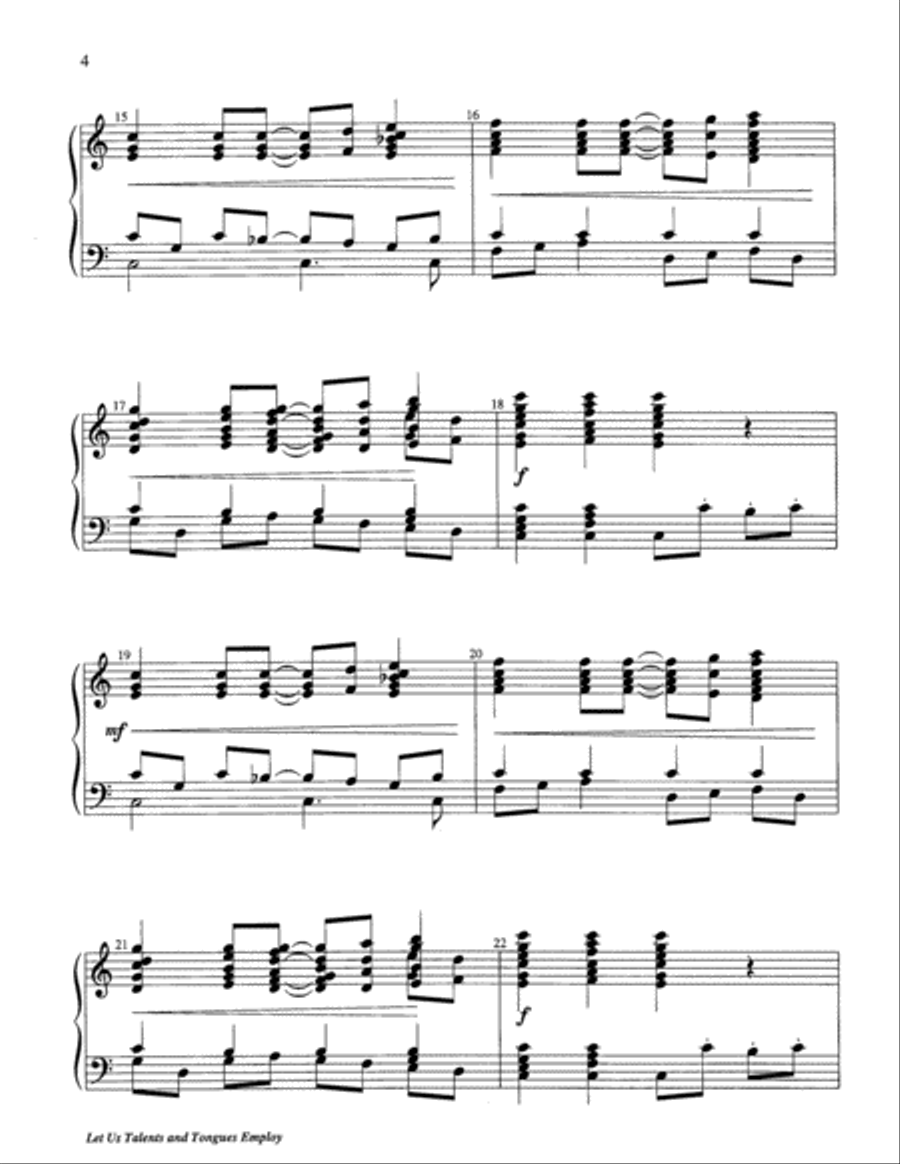 Let Us Talents and Tongues Employ 5-Octaves scores gallery preview page 10