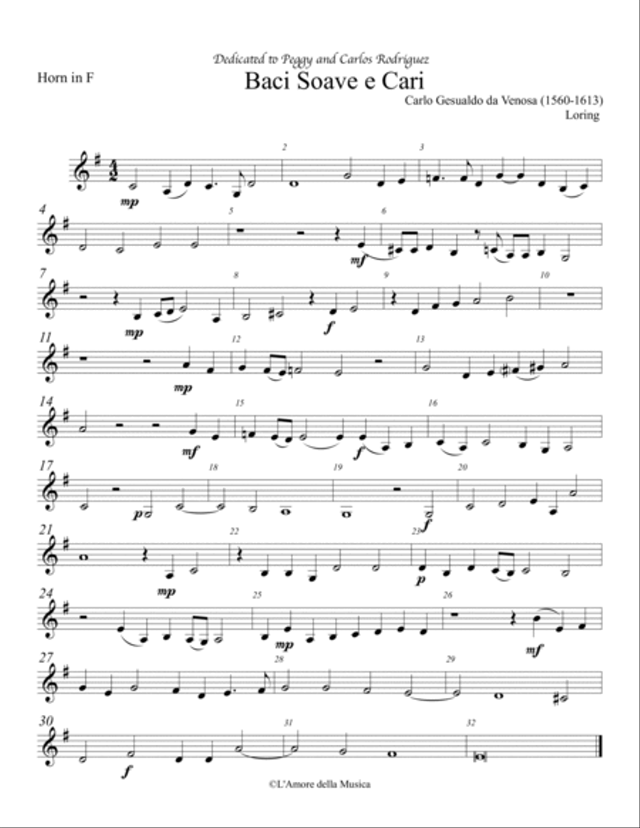 Baci Soave e Cari Woodwind Quintet scores gallery preview page 4