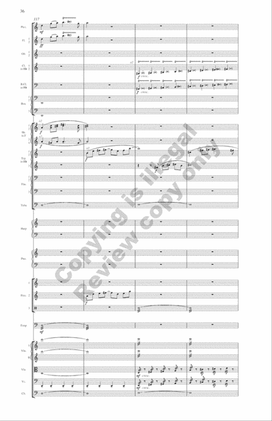 Symphony: Water Music Full Orchestra scores gallery preview page 21