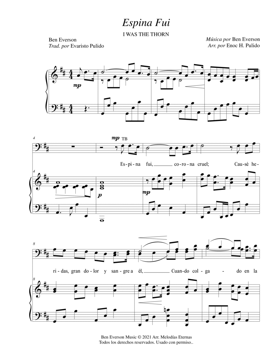 Espina fui 4-Part scores gallery preview page 1