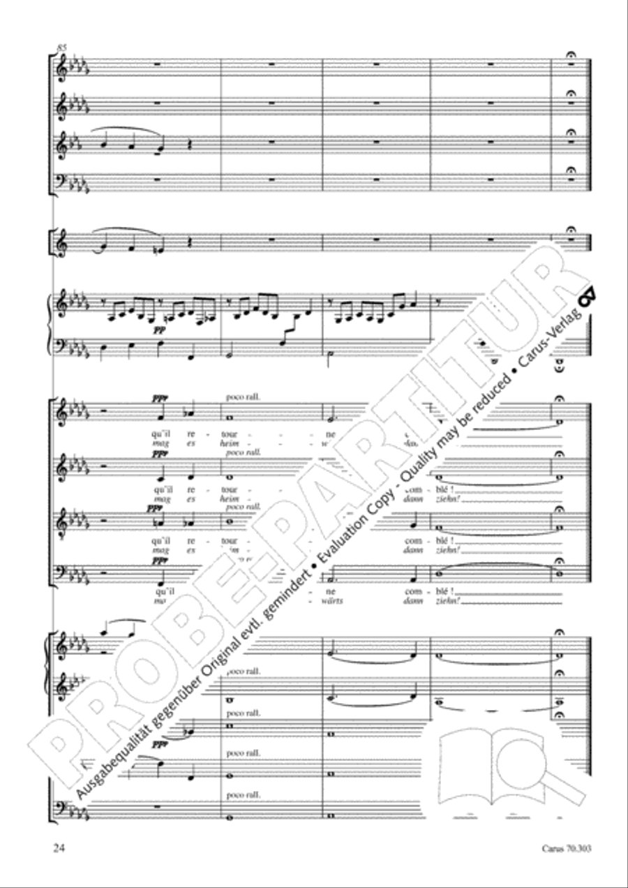 Cantique de Jean Racine (Lobgesang des Jean Racine) 4-Part scores gallery preview page 25