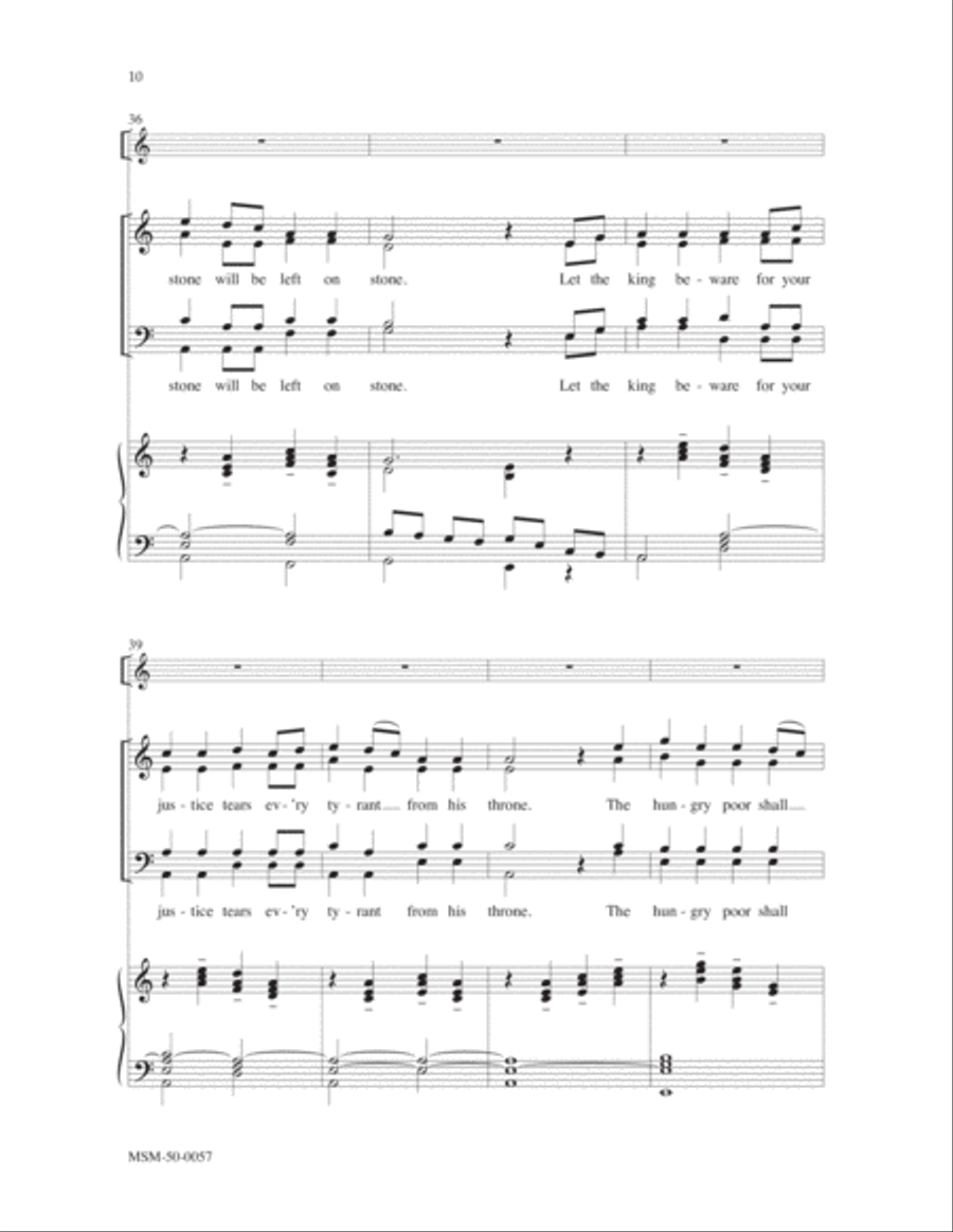 Canticle of the Turning (Magnificat) 4-Part scores gallery preview page 6