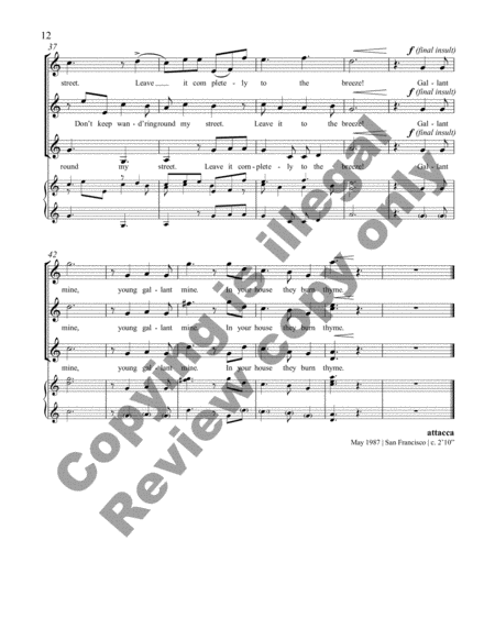 Landscapes and Silly Songs (Complete Choral Score)