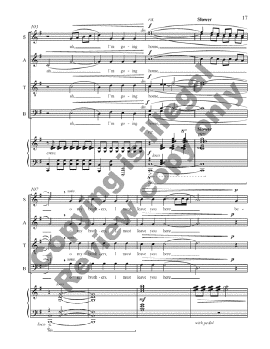 Gospel Songs: All My Trials (Piano/Choral Score) image number null