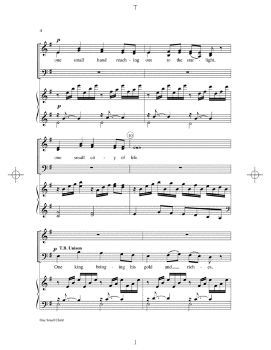 One Small Child One Small Child 4-Part scores gallery preview page 3