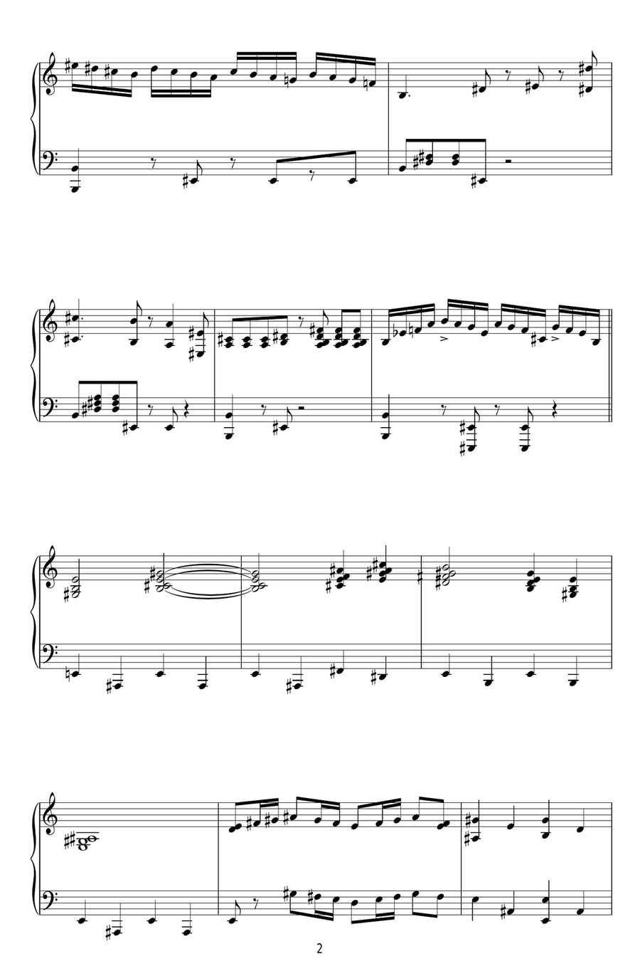 Theme From The Simpsons Piano Solo scores gallery preview page 2