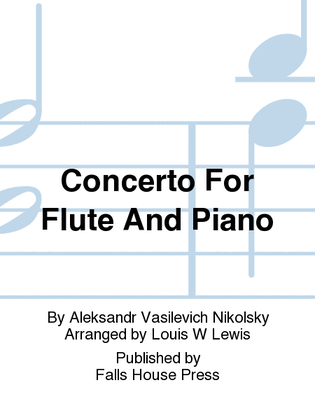 Concerto For Flute And Piano