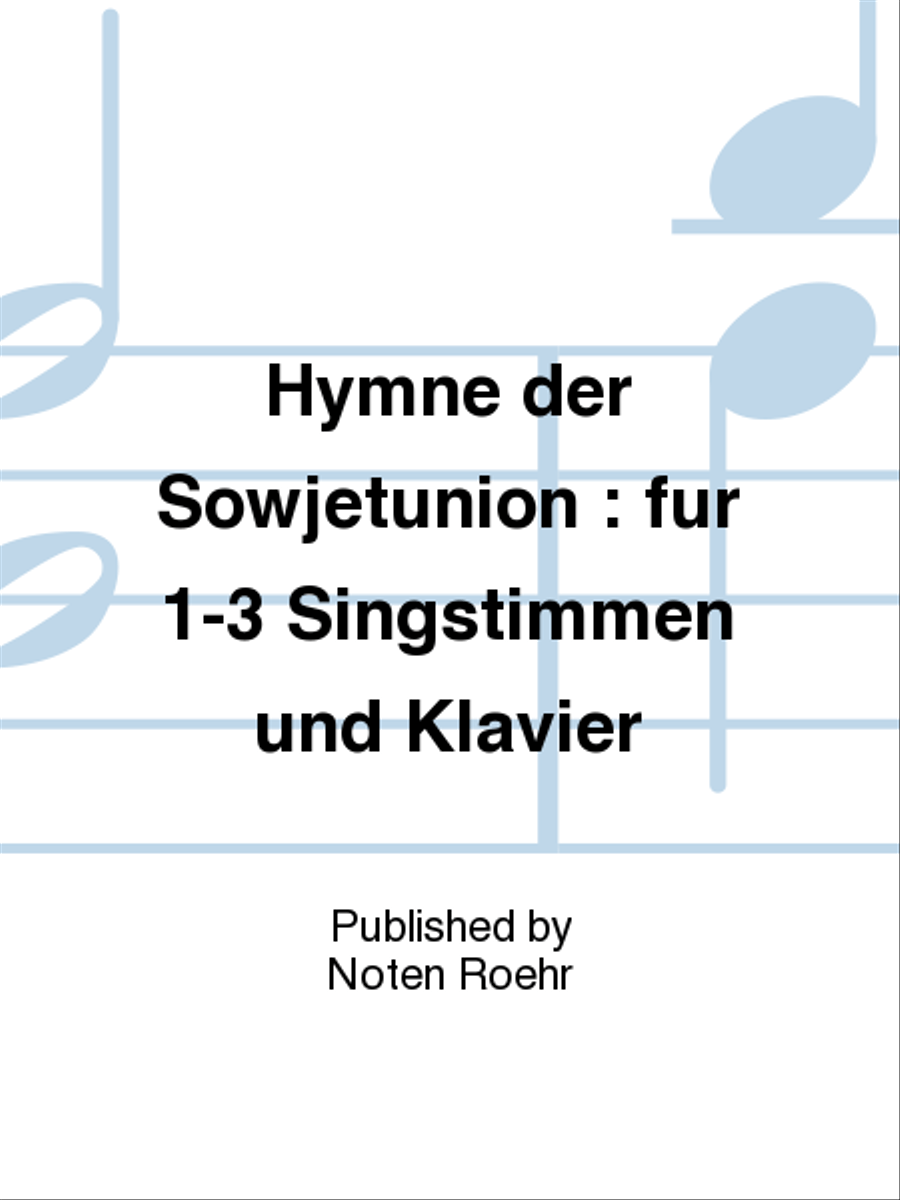 Hymne der Sowjetunion Voice scores gallery preview page 1