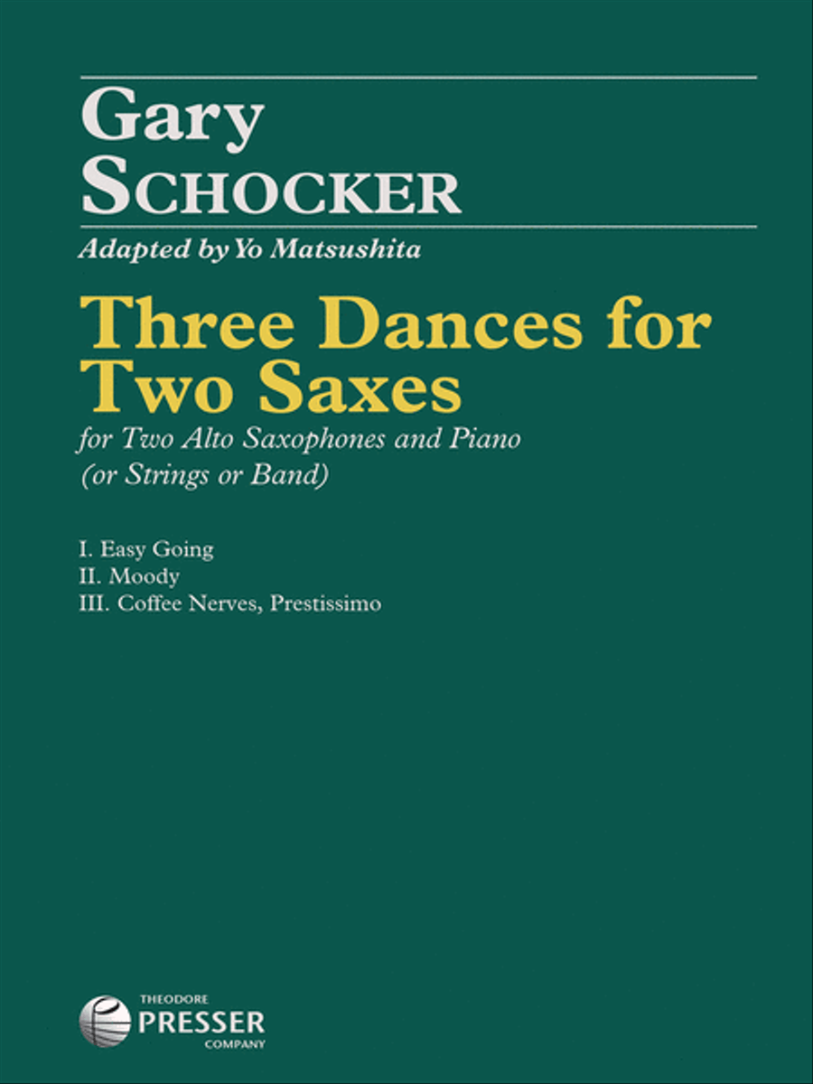 Three Dances For Two Saxes Woodwind Duet scores gallery preview page 1