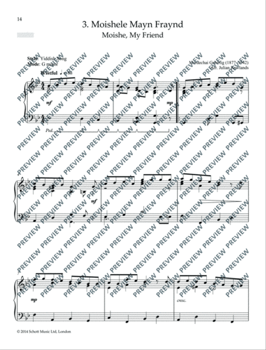 Klezmer Piano Collection Piano Solo scores gallery preview page 15