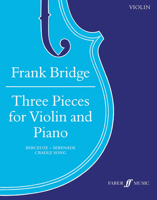 Book cover for Three Pieces for Violin and Piano