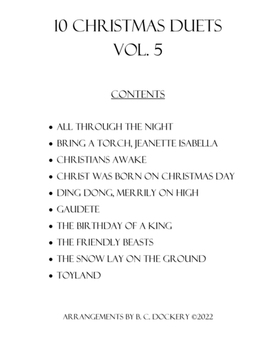 10 Christmas Duets for Violin (Vol. 5) image number null
