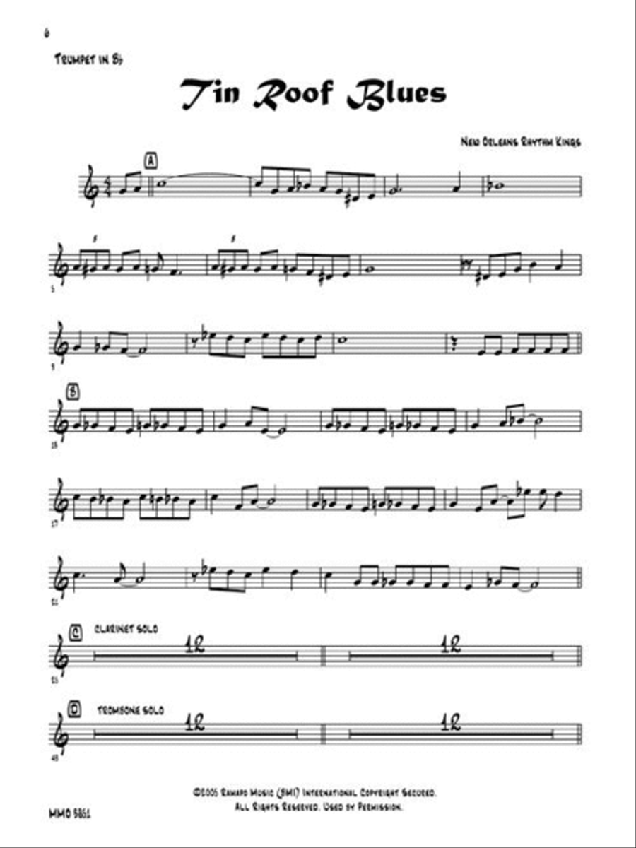 New Orleans Classics New Orleans Classics Trumpet Solo scores gallery preview page 7