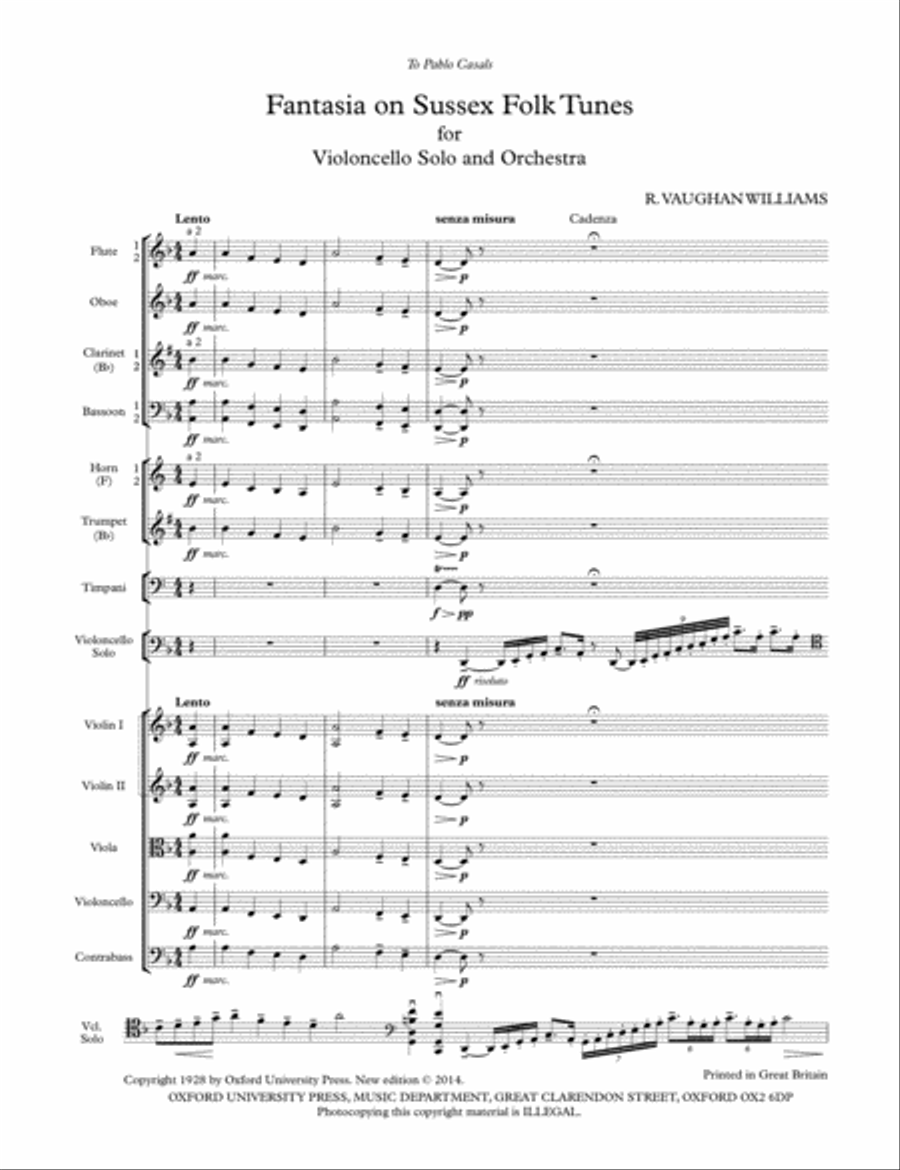 Fantasia on Sussex Folk Tunes Chamber Orchestra scores gallery preview page 2