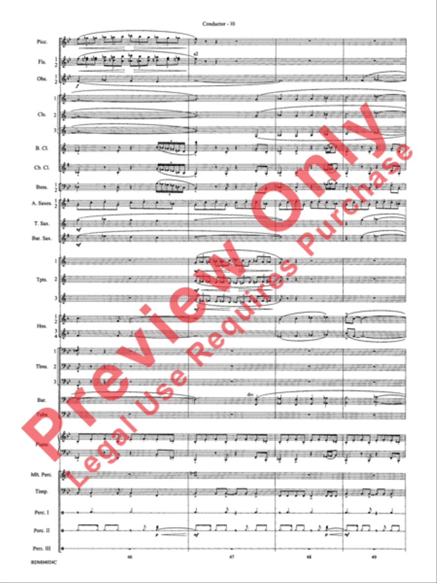 Ithaca (from The Odyssey (Symphony No. 2)) Concert Band scores gallery preview page 14