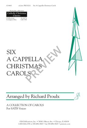 Book cover for Six A Cappella Christmas Carols