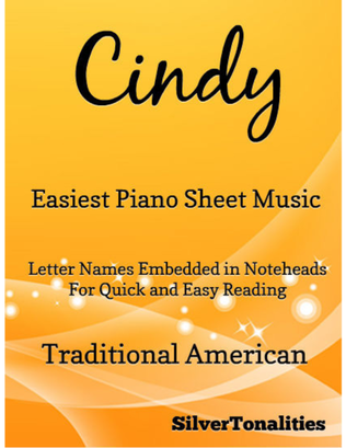 Book cover for Cindy Easiest Piano Sheet Music