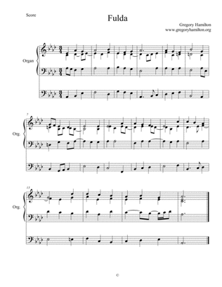 Fulda (Walton) - O Jesus Joy - Alternate Harmonization