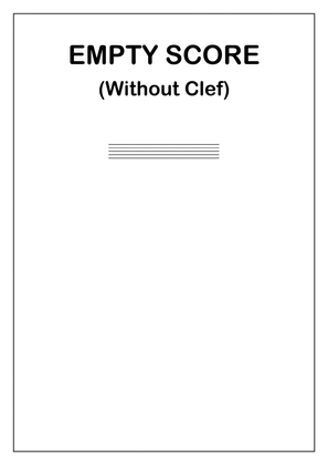 Book cover for 📝 Empty Blank Music Staff (Empty without Clef)