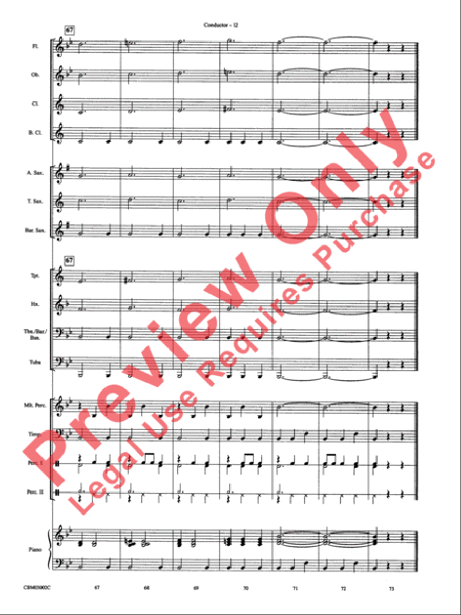 Fawkes the Phoenix (from Harry Potter and the Chamber of Secrets) Concert Band Methods scores gallery preview page 15