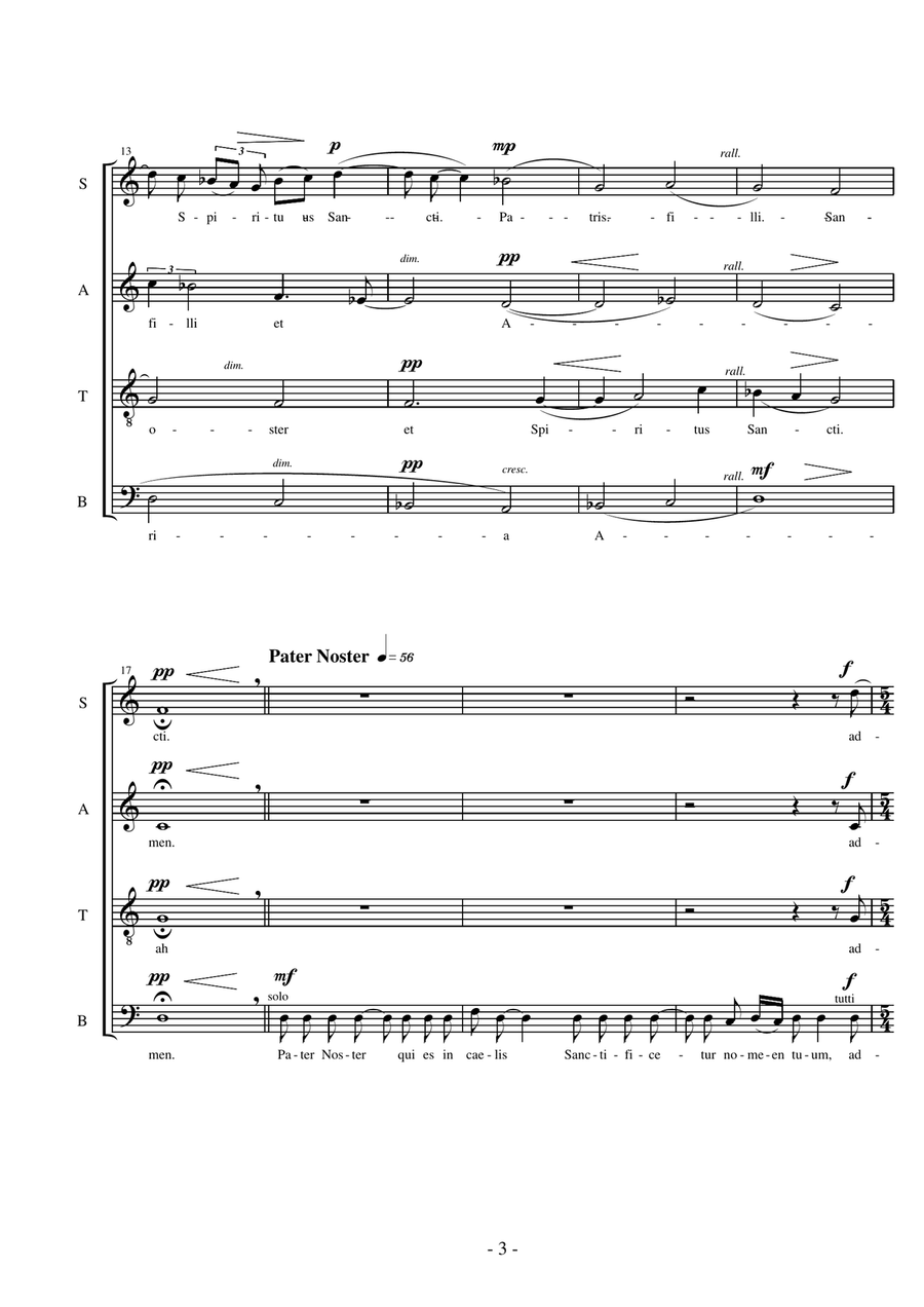 In Nomine Patris 4-Part scores gallery preview page 3